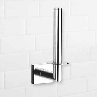 Rectangle Chrome Vertical Toilet Paper Holder Nameeks NFA001